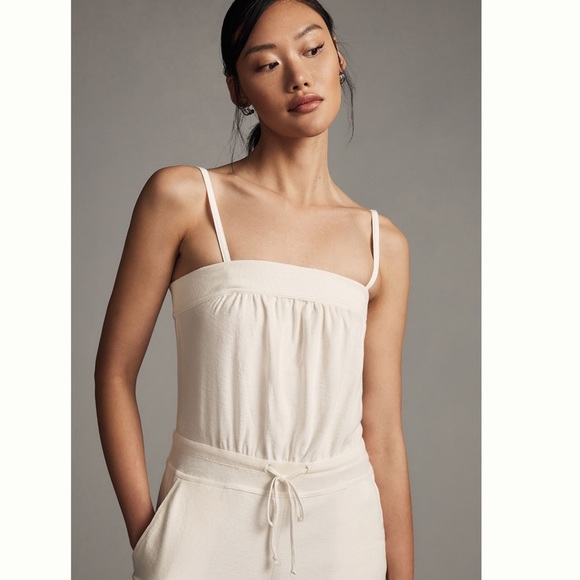 HTF Daily Practice by Anthropologie Strapless Wide-Leg Jumpsuit - Picture 3 of 7